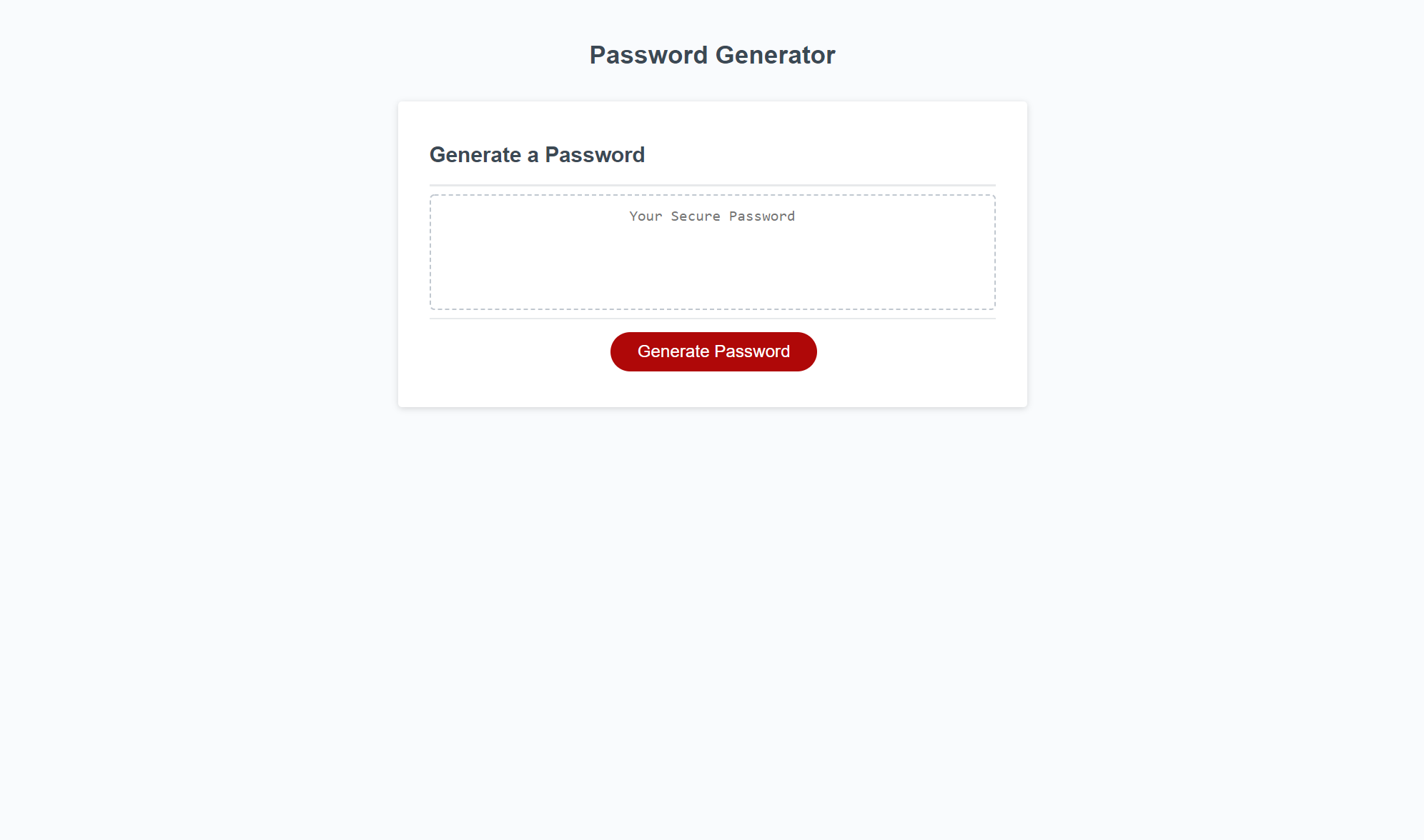 Password Generator